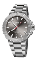 Oris Aquis Date Relief 43.5mm Grey Dial Men's Watch 01 733 7789 4153-07 8 23 04PEB