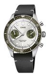 Oris Divers Sixty-Five Chronograph 40mm Silver Dial Men's Watch 01 771 7791 4051-07 6 20 01