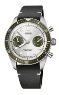 Oris Divers Sixty-Five Chronograph 40mm Silver Dial Men's Watch 01 771 7791 4051-07 6 20 01