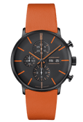Junghans FORM A Chronoscope 42mm Matt Black Dial Men's Watch 27/4370.01