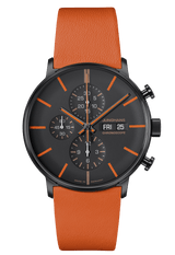 Junghans FORM A Chronoscope 42mm Matt Black Dial Men's Watch 27/4370.01