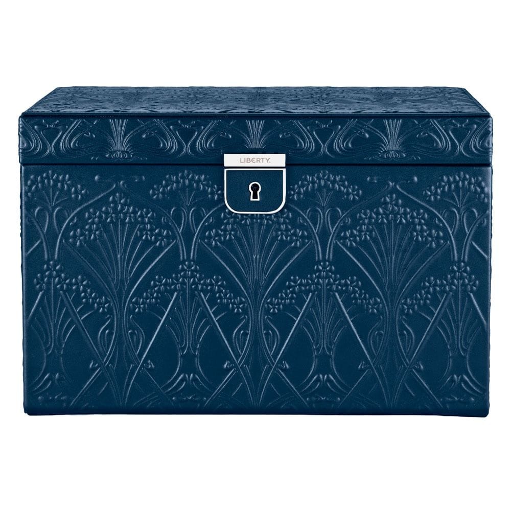 WOLF X LIBERTY All Over Ianthe Large Jewelry Box - Navy 381017