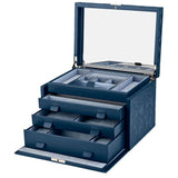 WOLF X LIBERTY All Over Ianthe Large Jewelry Box - Navy 381017