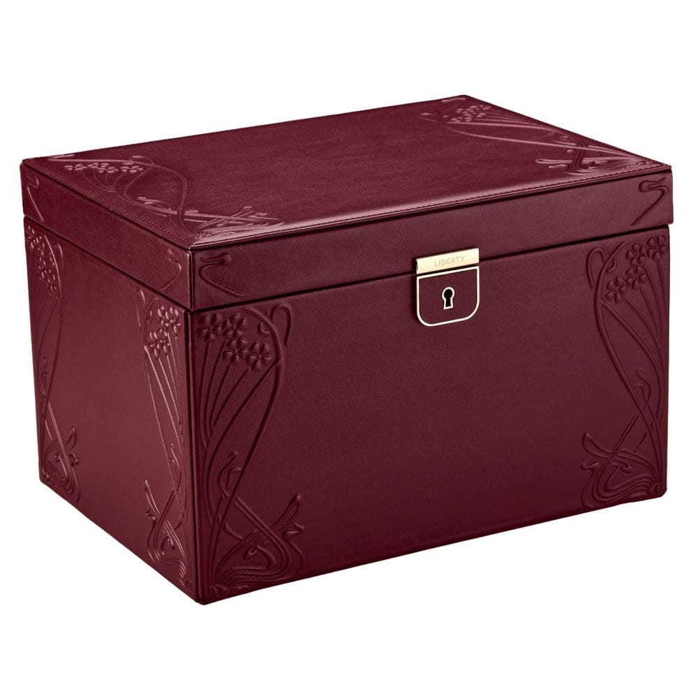 WOLF X LIBERTY Ianthe Large Jewelry Box - Burgundy 381027