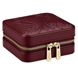 WOLF X LIBERTY Ianthe Small Travel Jewelry Zip Case - Burgundy 381327
