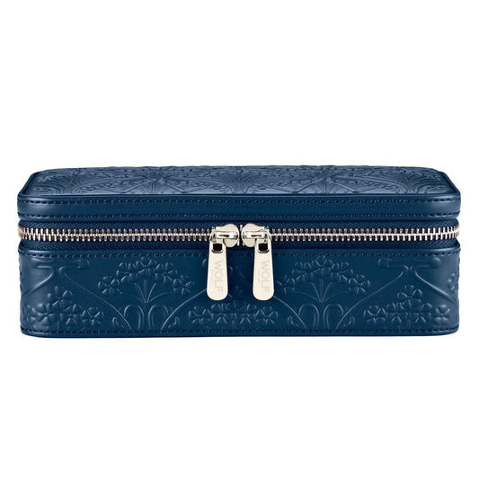 WOLF X LIBERTY All Over Ianthe Medium Jewelry Zip Case - Navy 381217