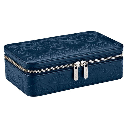 WOLF X LIBERTY All Over Ianthe Medium Jewelry Zip Case - Navy 381217
