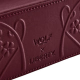 WOLF X LIBERTY Ianthe Medium Jewelry Zip Case - Burgundy 381227
