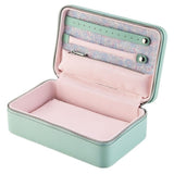 WOLF X LIBERTY Julia Interior Print Medium Jewelry Zip Case - Sage Green 381251