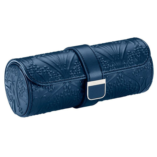 WOLF X LIBERTY All Over Ianthe Triple Watch Roll - Navy 381517