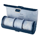WOLF X LIBERTY All Over Ianthe Triple Watch Roll - Navy 381517