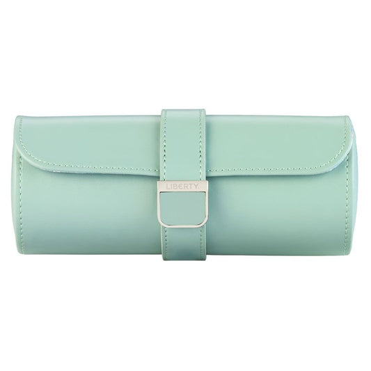 WOLF X LIBERTY Julia Interior Print Triple Watch Roll - Sage Green 381551