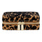 WOLF Savanna Leopard Print Jewelry Zip Case Tan/Black 395011