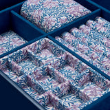 WOLF x Fiona Howard Sophia Jewelry Box with Window Indigo Fruit Botanical 399417