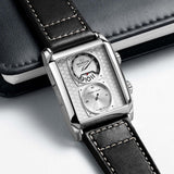 Marvin Malton Rectangular 50mm Rhodium Silver Dial Men's Watch M024.14.21.64