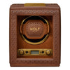 WOLF Brogue Single Watch Winder Burnished Brown 440106