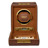 WOLF Brogue Single Watch Winder Burnished Brown 440106