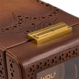WOLF Brogue Single Watch Winder Burnished Brown 440106