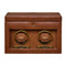WOLF Brogue Double Watch Winder with Storage Burnished Brown 440206