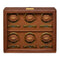 WOLF Brogue 6 Piece Watch Winder Burnished Brown 440606