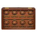 WOLF Brogue 8 Piece Watch Winder Burnished Brown 440806
