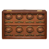 WOLF Brogue 8 Piece Watch Winder Burnished Brown 440806
