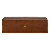 WOLF Brogue 10 Piece Watch Box Burnished Brown 441006