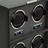 WOLF Heritage Oxford 4 Piece Watch Winder Black 456702