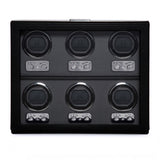 WOLF Heritage Oxford 6 Piece Watch Winder Black 456802