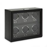 WOLF Heritage Oxford 6 Piece Watch Winder Black 456802
