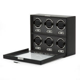 WOLF Heritage Oxford 6 Piece Watch Winder Black 456802