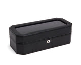 WOLF Windsor 5 Piece Watch Box Black/Purple 458303