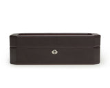 WOLF Windsor 5 Piece Watch Box Brown/Orange 458306