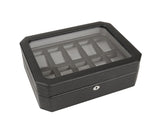 WOLF Windsor 10 Piece Watch Box Black 4584029