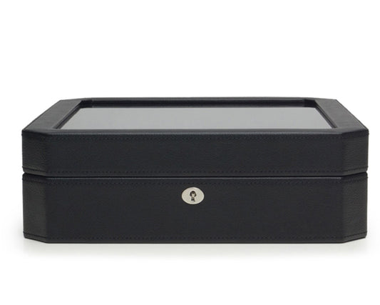 WOLF Windsor 10 Piece Watch Box Black 4584029