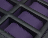 WOLF Windsor 10 Piece Watch Box Black/Purple 458403