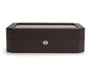 WOLF Windsor 10 Piece Watch Box Brown/Orange 458406