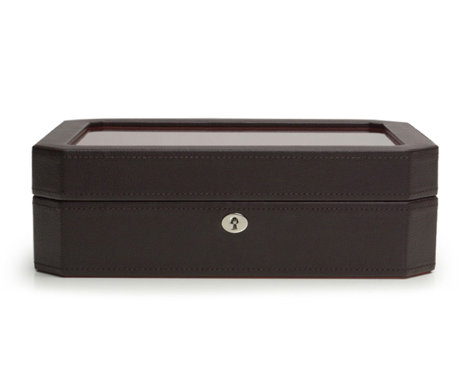 WOLF Windsor 10 Piece Watch Box Brown/Orange 458406