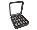 WOLF Windsor 15 Piece Watch Box Black 4585029