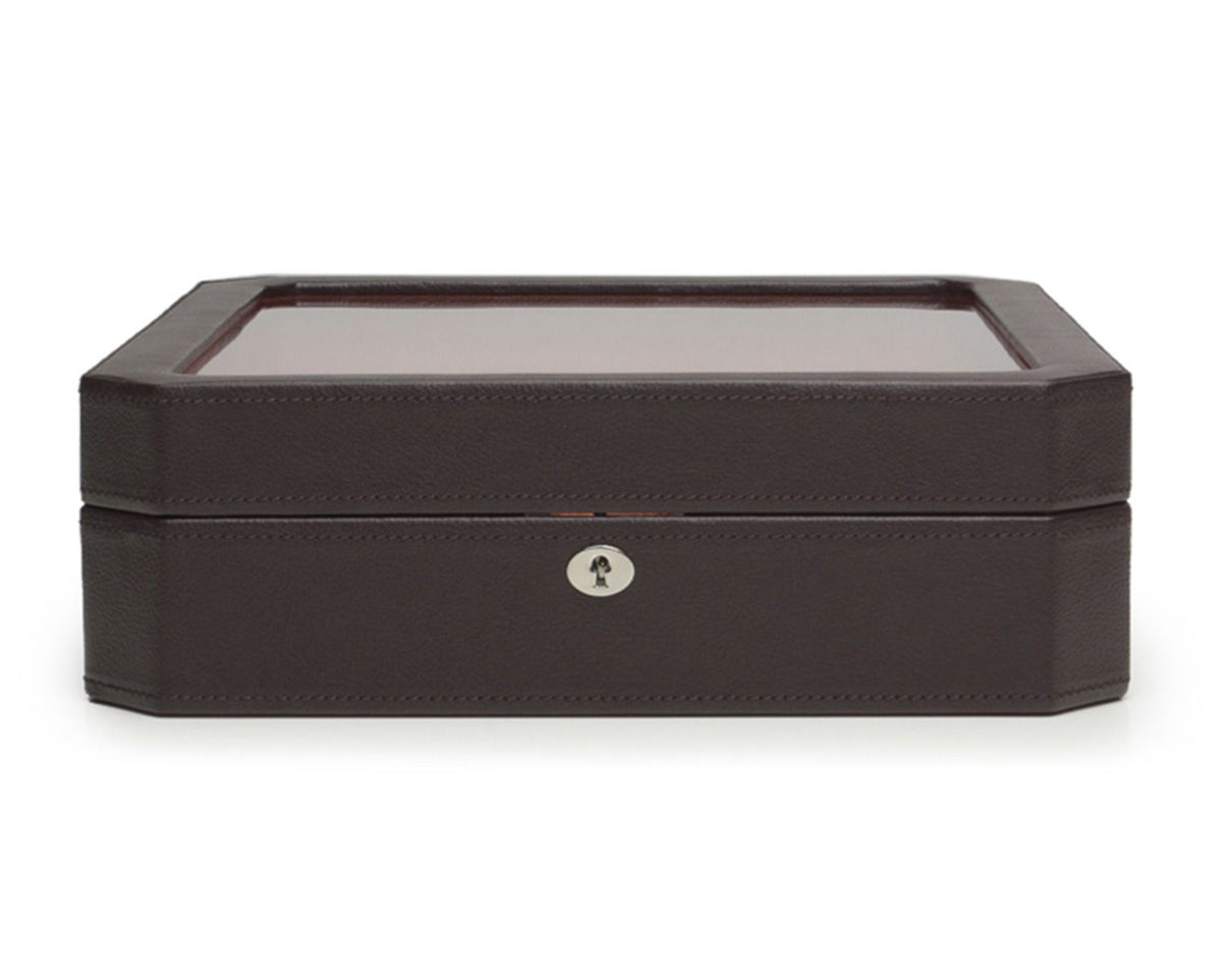 WOLF Windsor 15 Piece Watch Box Brown/Orange 458506