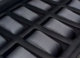 WOLF Windsor 10 Piece Watch Box with Drawer Black 4586029