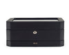 WOLF Windsor 10 Piece Watch Box with Drawer Black 4586029