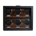 WOLF Heritage Macassar 6 Piece Watch Winder Black 459256