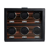 WOLF Heritage Macassar 6 Piece Watch Winder Black 459256