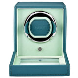 WOLF Cub Single Watch Winder with Cover Seltzer Teal/Mint 461140
