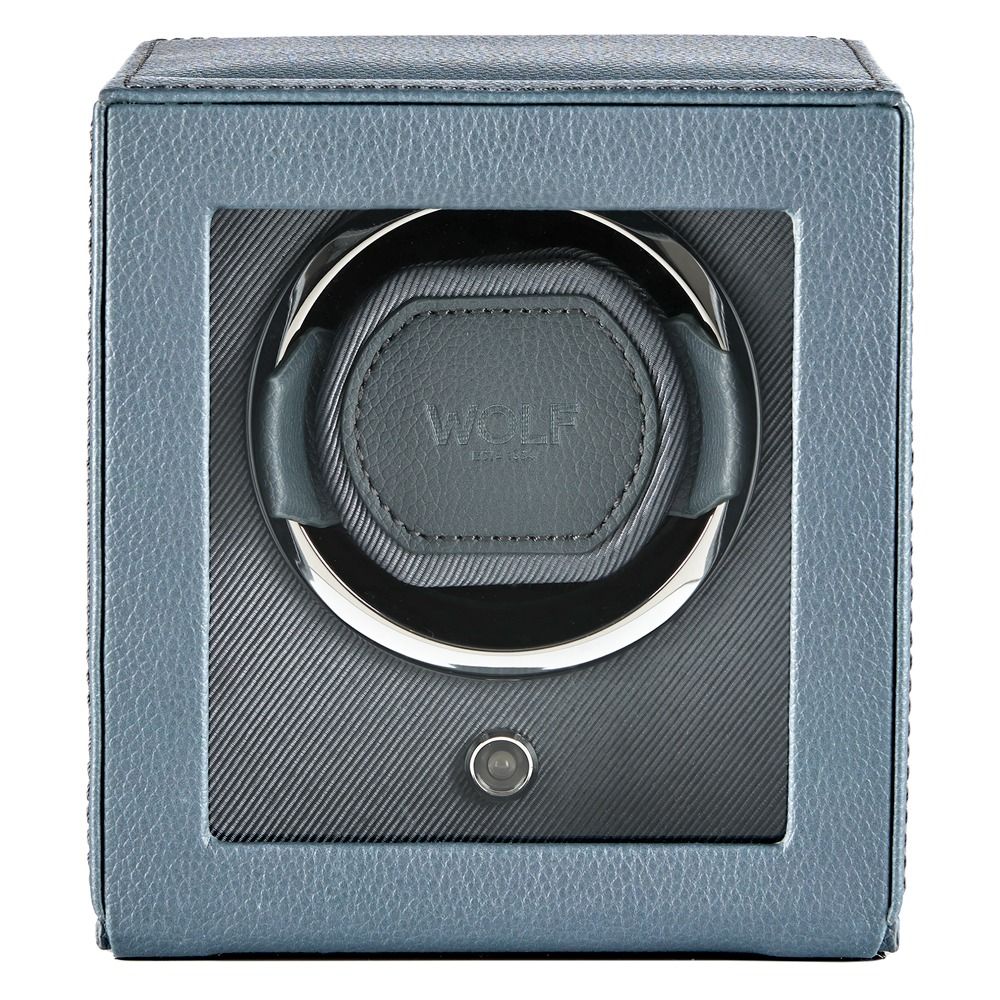 WOLF Cub Single Watch Winder with Cover Future Grey 461165