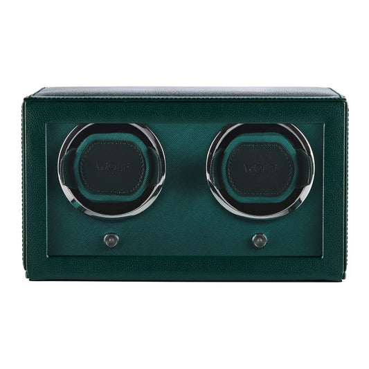 WOLF Cub Double Watch Winder With Cover Green 461241