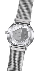 Junghans FORM Quarz Bauhaus Edition 39.3mm White Dial Men's Watch 41/4580.44