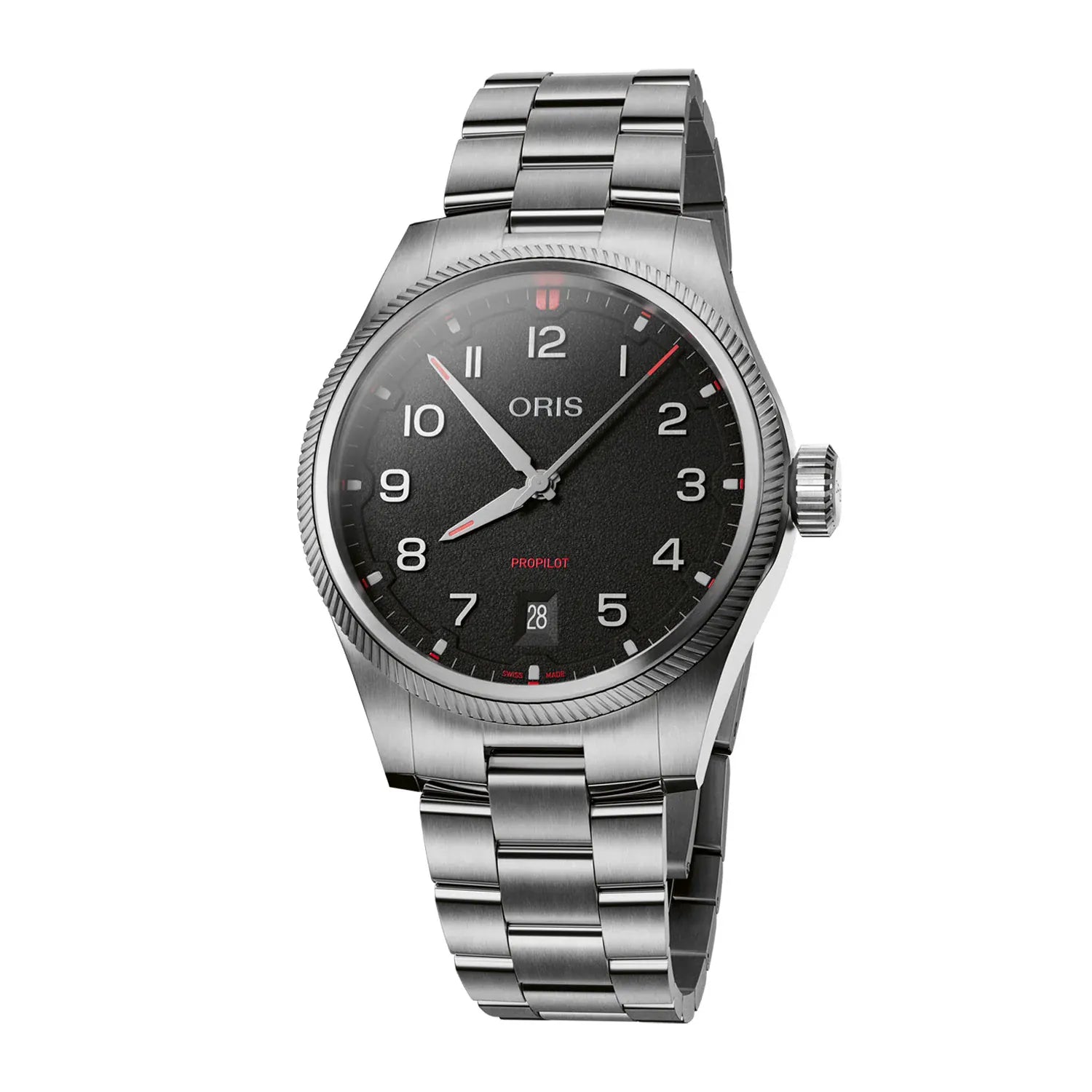 Oris ProPilot Date 41mm Black Dial Men's Watch 01 733 7805 4164-07 8 20 04LC