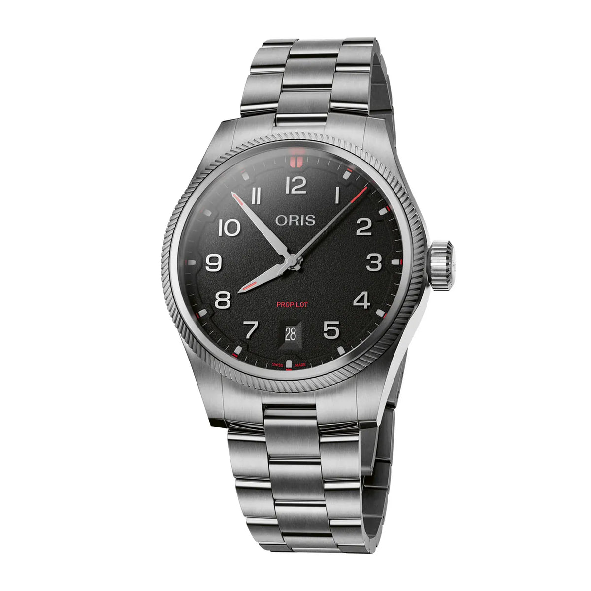 Oris ProPilot Date 41mm Black Dial Men's Watch 01 733 7805 4164-07 8 20 04LC